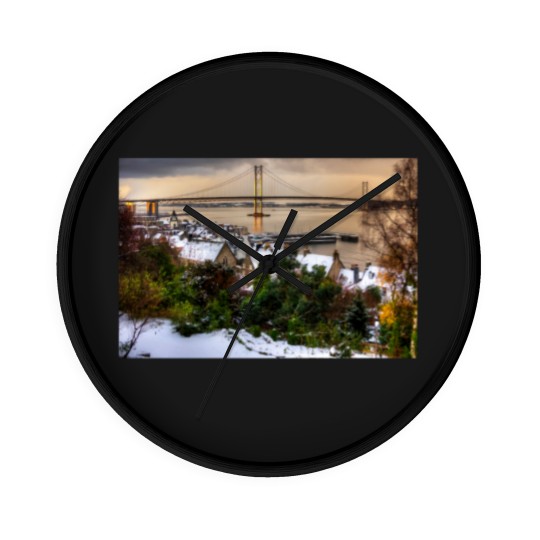 Discover Queensferry Harbour and Road Bridge Wall Clocks