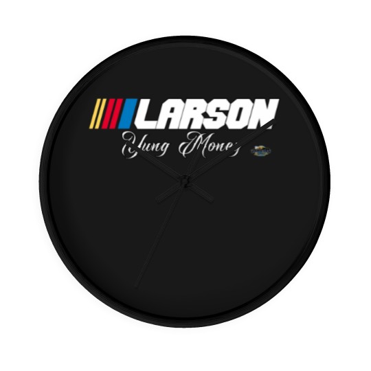 Discover Kyle Larson Yung Money v2 Wall Clocks