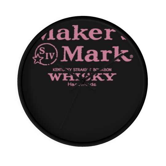 Discover Makers Mark Bourbon Pink Wall Clocks