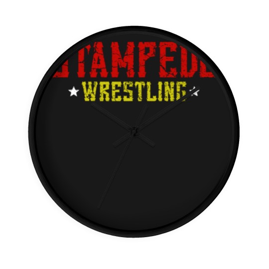 Discover STAMPEDE Wrestling Premium Wall Clocks