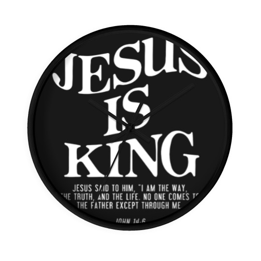 Discover Jesus Is King Jesus John 14:6 Costume Christian Wall Clocks