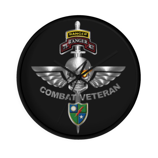 Discover 75th Ranger Regiment Combat Veteran Wall Clocks