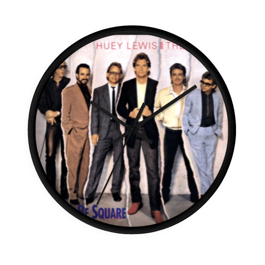 Discover Huey Lewis And The News Hip To Be Square Wall Clocks