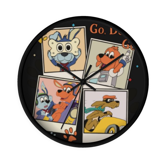 Discover Go Dog Go Polaroid Wall Clocks | Vintage Go Dog Go Wall Clocks | Go Dog Go Family Birthday Wall Clocks | Dog Birthday Party Wall Clocks