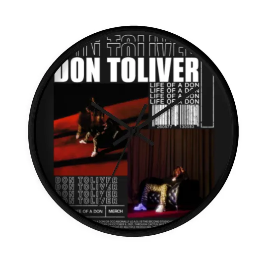 Discover Vintage Bootleg Inspired Wall Clocks, Graphic Unisex Wall Clocks, Don Toliver Vintage Wall Clocks