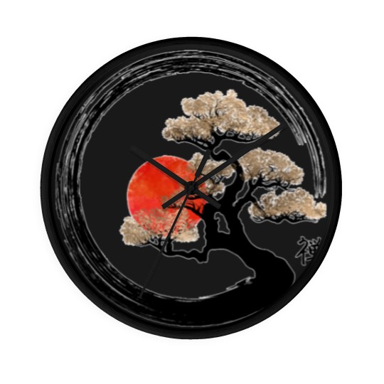 Discover Enso Zen Circle and Bonsai Tree Wall Clocks