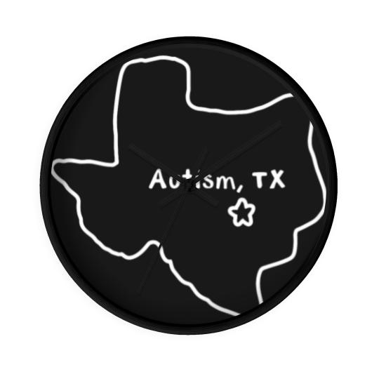 Discover autism texas 2024 Wall Clocks
