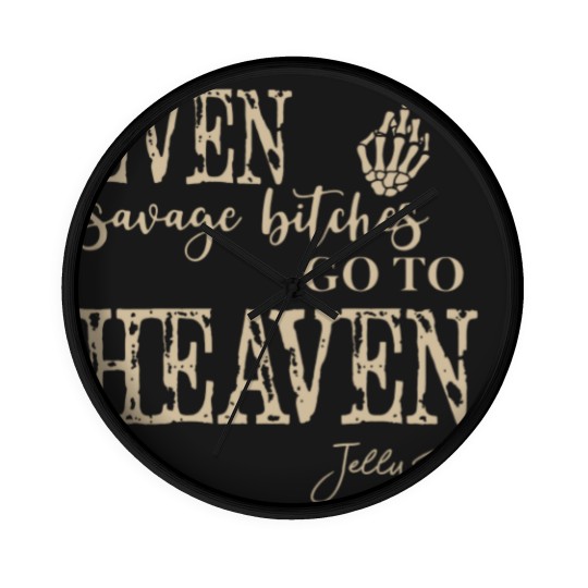 Discover Rapper Jelly Roll Wall Clocks, Even Savage Bitches Go To Heaven Wall Clocks, Jelly Roll Tour 2023