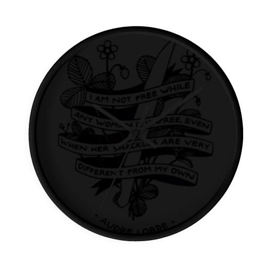 Discover Audre Lorde Feminist Quote Wall Clocks - 50% of Profits to the Abortion Care Network