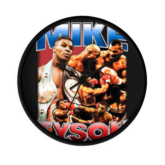 Discover Mike Tyson Boxing Wall Clocks Cotton Wall Clocks For Men All Size S To 5XL