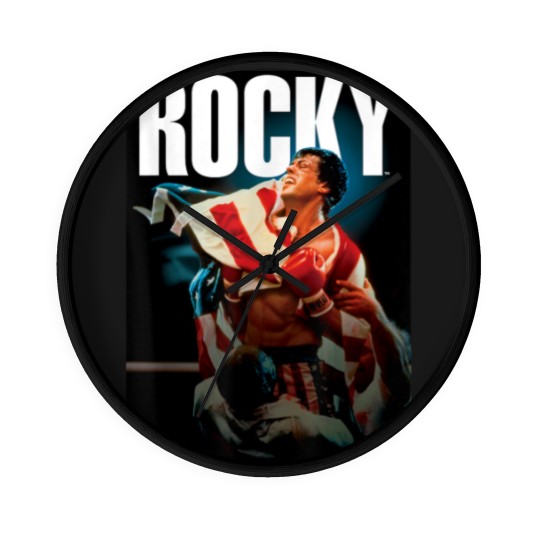 Discover Rocky IV American Flag Portrait Wall Clocks