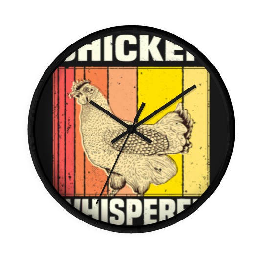 Discover Chicken Chicken Chicken Whisperer Chicken Farmer Gift Wall Clocks