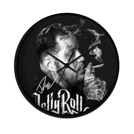 Discover Jelly Roll Wall Clocks, Jelly Roll Country Music Wall Clocks, Jelly Roll Addiction Fan Wall Clocks