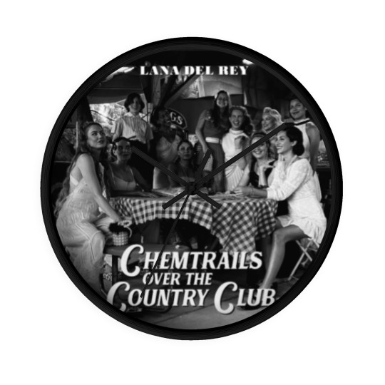 Discover Chemtrails Over the Country Club Werewolf Eyes Cover Long Wall Clocks