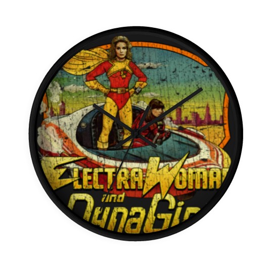 Discover Electra Woman and Dyna Girl 1976 Wall Clocks Wall Clocks