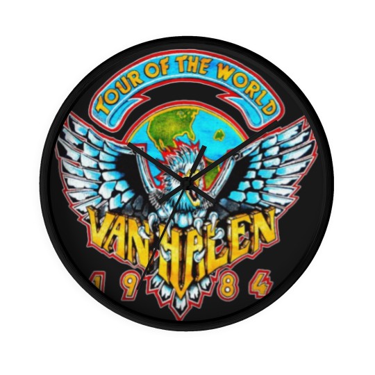 Discover VAN TOUR HALEN 1984 Wall Clocks