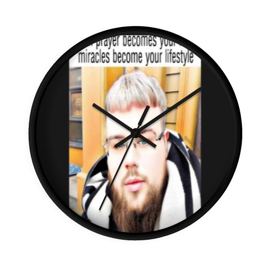 Discover (joeyy) when prayer becomes your habit, miracles become your lifestyle Long Wall Clocks