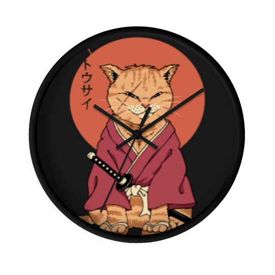Discover Neko Battousai Wall Clocks