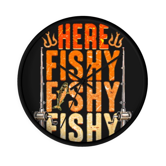 Discover Fishing Funny Fishing Wall Clocks