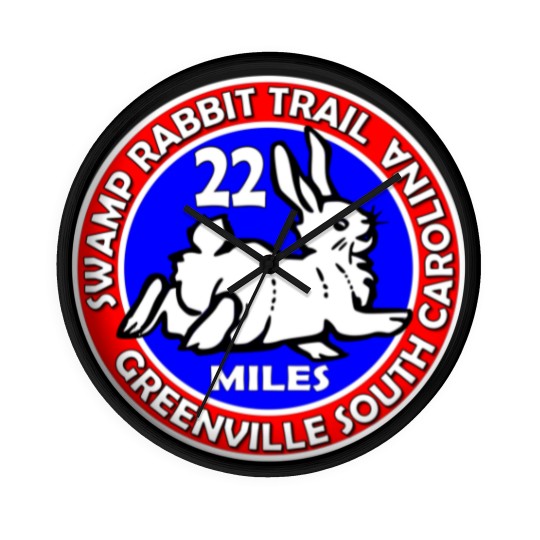 Discover Swamp Rabbit Trail from Greenville to Travelers Rest, SC 22 mile Classic(3) Wall Clocks