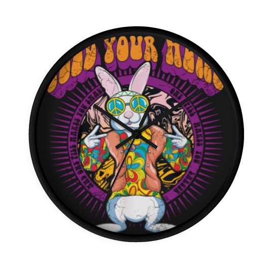 Discover WHITE RABBIT BY GRACE SLICK Wall Clocks