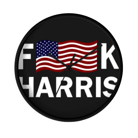 Discover F Kamala Harris Conservative Republican FKH Political Humor Unisex Wall Clocks