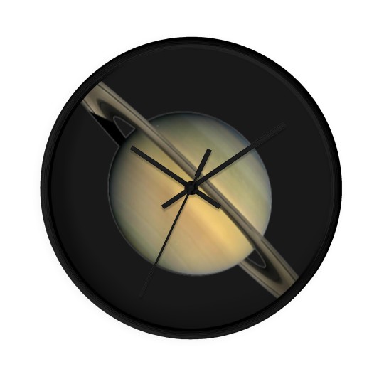 Discover Saturn Print Cool Space Wall Clocks