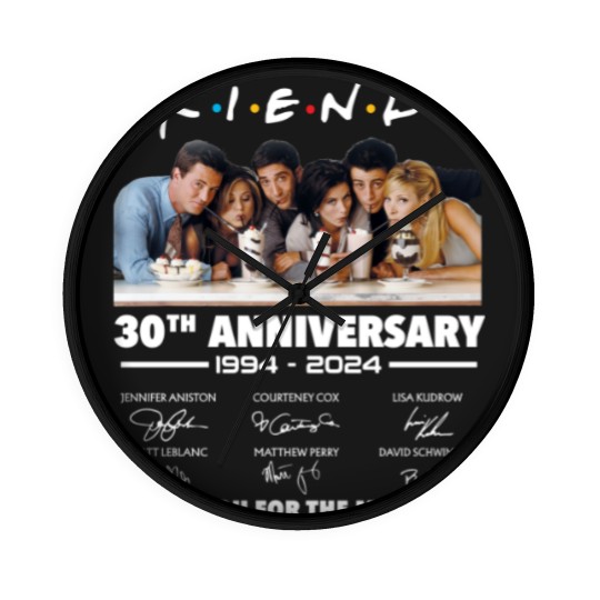 Discover Friends 30th Anniversary 1994 - 2024 Thank You Wall Clocks