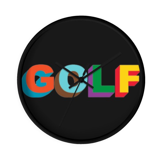 Discover Golf Logo Tyler The Creator Wall Clocks