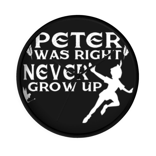 Discover Never grow up Wall Clocks