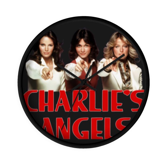 Discover Charlie&39.s Angels -roup - 70s Tv Show Wall Clocks