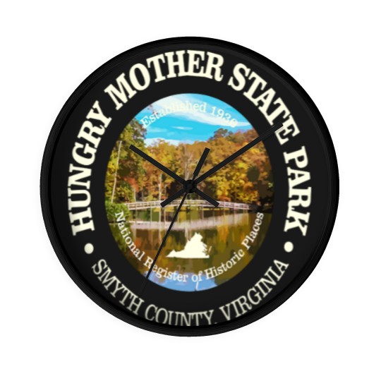 Discover Hungry Mother T-ShirtHungry Mother State Park T-Shirt_by Take A Hike_ Wall Clocks