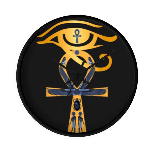 Discover Ancient Egypt God Eye of Horus Ankh Egyptian Symbol Wall Clocks