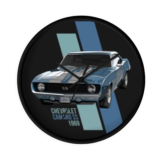 Discover Camaro Classic Car  Camaro SS 1969 Wall Clocks