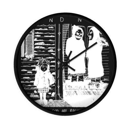 Discover The Devil and God are Raging Inside Me (White vr.) - Fanartwork Wall Clocks