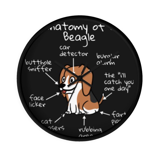 Discover Anatomy Of A Beagle Wall Clocks