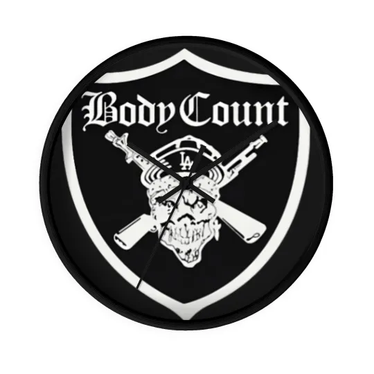 Discover Body Count - Black  (1) Wall Clocks