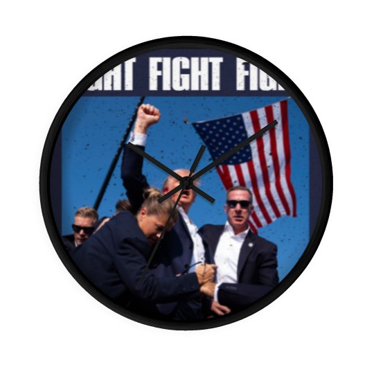 Discover Trump Fight Fight Fight - Trump Fight - Wall Clocks