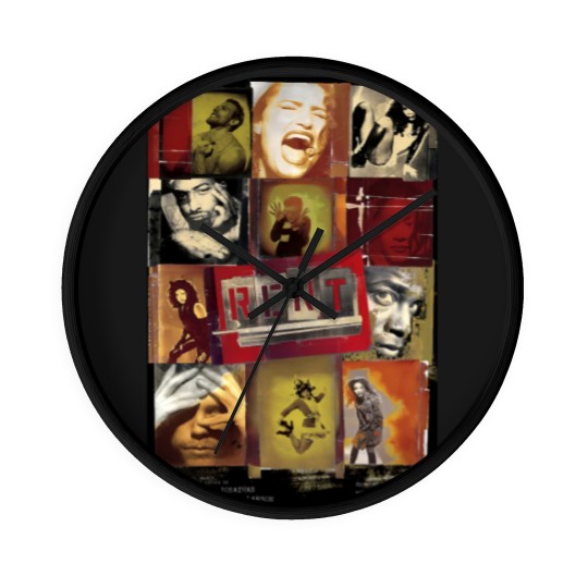 Discover Vintages Rent Rock Musical, Signed By Complete Original Cast 1996 Wall Clocks