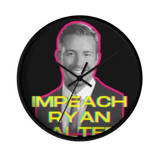 Discover Impeach Ryan Walters Wall Clocks