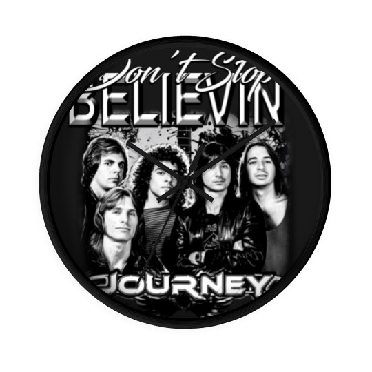 Discover Journey Rock Band 90s Wall Clocks, Bootleg Music Don't Stop Believin' Vintage