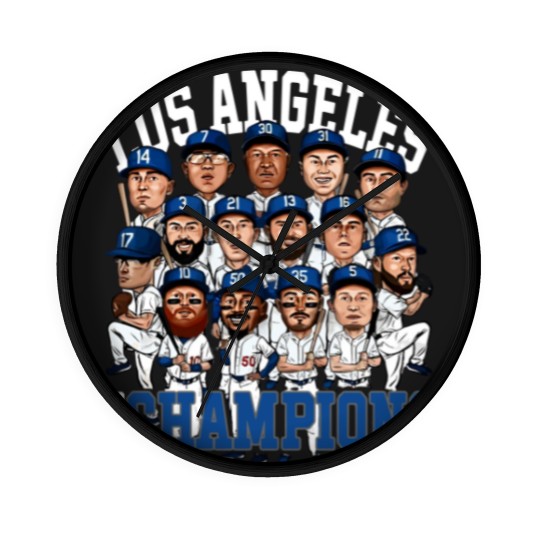 Discover Los Angeles Los Angeles champions 2020 forDodgers fans Wall Clocks