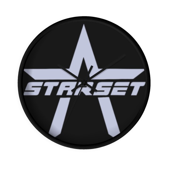 Discover Starset divisions logo Onesies Wall Clocks