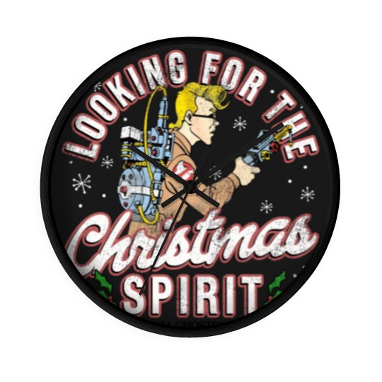 Discover The Real Ghostbusters Xmas Wall Clocks Looking For Christmas Spirit Egon Spengler Men's Graphic Wall Clocks