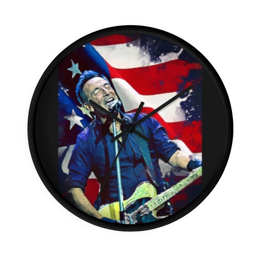Discover Bruce Springsteen Graphic Wall Clocks  Bruce Springsteen Wall Clocks Tour 2024 Wall Clocks
