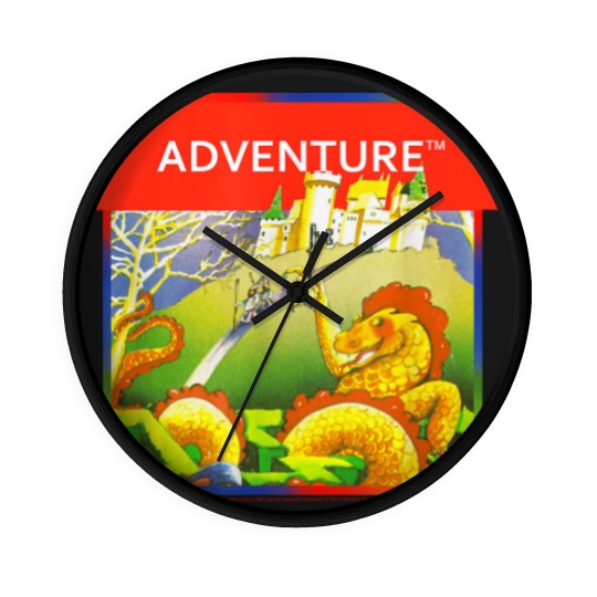 Discover Atari Adventure Box Art Wall Clocks