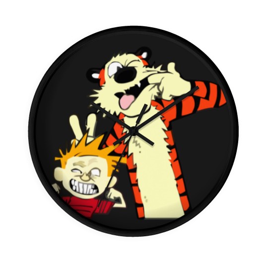Discover calvin and hobbes, calvin and hobbes logo, calvin and hobbes merch, calvin and hobbes cartoon Wall Clocks