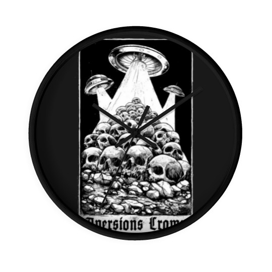 Discover Aversions Crown Flying Saucers Wall Clocks