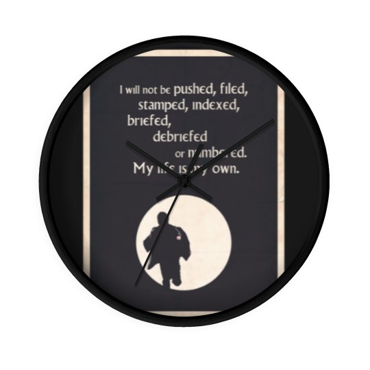 Discover TV Quote - The Prisoner Wall Clocks