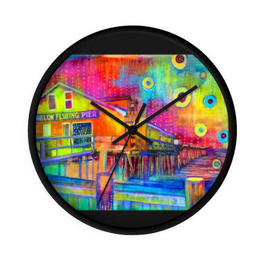 Discover Avalon Pier Long Wall Clocks